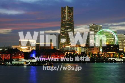 横浜夜景の写真素材 W-018155