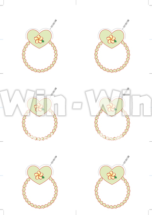 ウェディング席札のCG・イラスト素材 W-018661