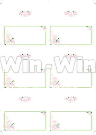 ウェディング用席札のCG・イラスト素材 W-018671