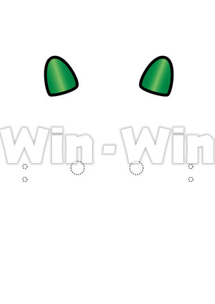 お面（ピエロの角）のCG・イラスト素材 W-019509