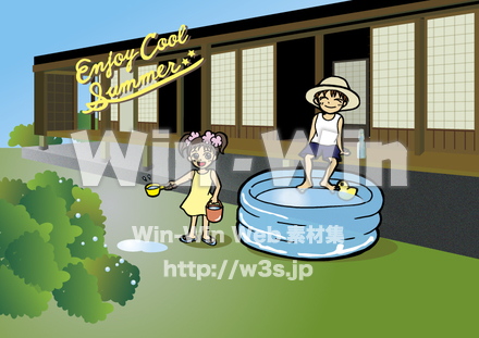 夏の縁側のCG・イラスト素材 W-019230
