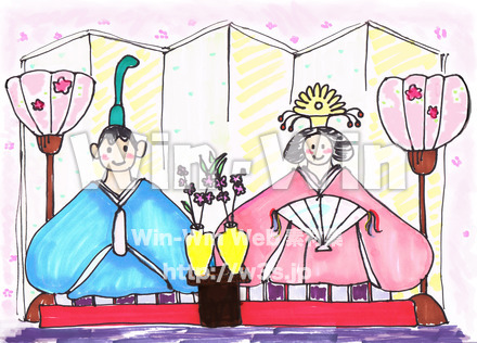 ひなまつりのCG・イラスト素材 W-018461