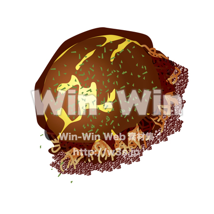 お好み焼きのCG・イラスト素材 W-018684