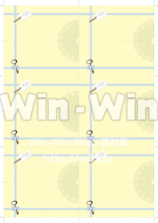 席札のテンプレートのCG・イラスト素材 W-018760