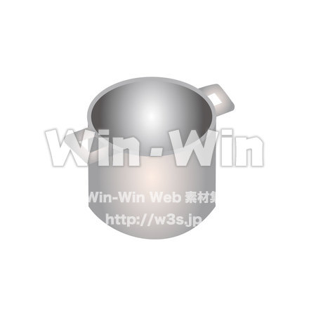寸胴なべのCG・イラスト素材 W-019700