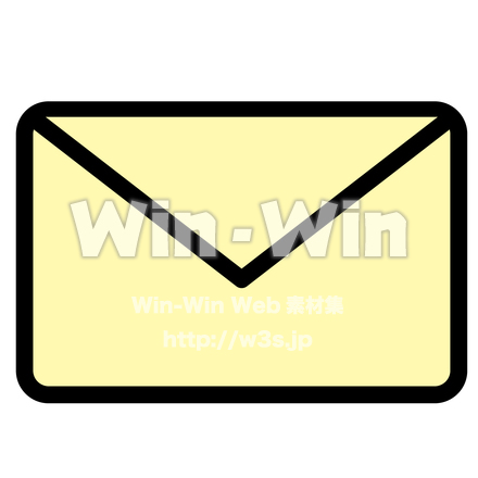 アイコン-メールのCG・イラスト素材 W-018252