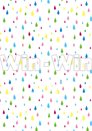 カラフルしずくのCG・イラスト素材 W-019539