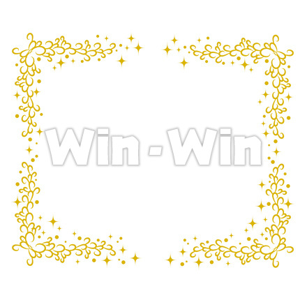 飾り枠のCG・イラスト素材 W-018676