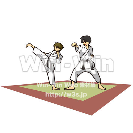 空手のCG・イラスト素材 W-019873
