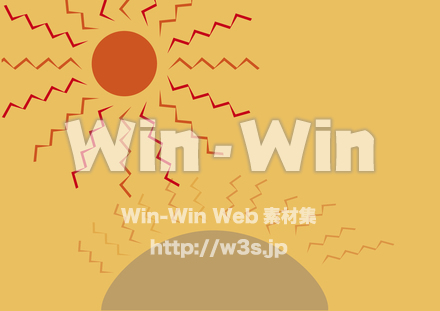back_暑い夏のCG・イラスト素材 W-019236