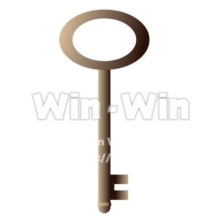 アンティーク調鍵のCG・イラスト素材 W-018755