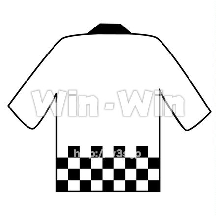 はっぴのシルエット素材 W-019132