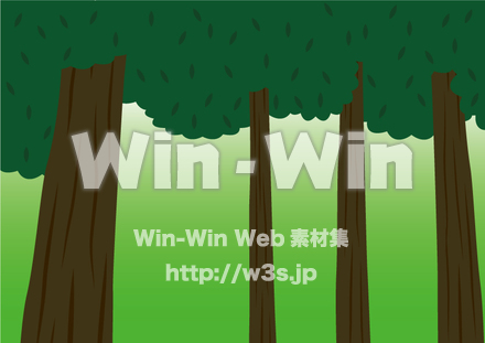 森のCG・イラスト素材 W-019219