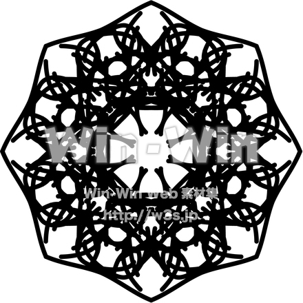 レース（八角形）のCG・イラスト素材 W-018619