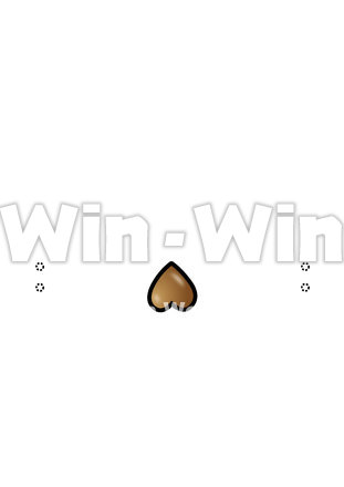 チョコ　鼻　（鬼のお面用）のCG・イラスト素材 W-019469