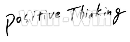 Positive Thinkingのシルエット素材 W-019724