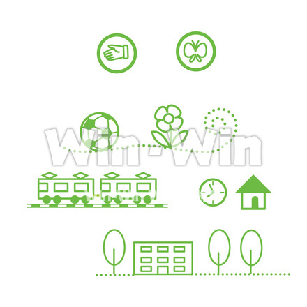 ワンポイト飾りのCG・イラスト素材 W-019148