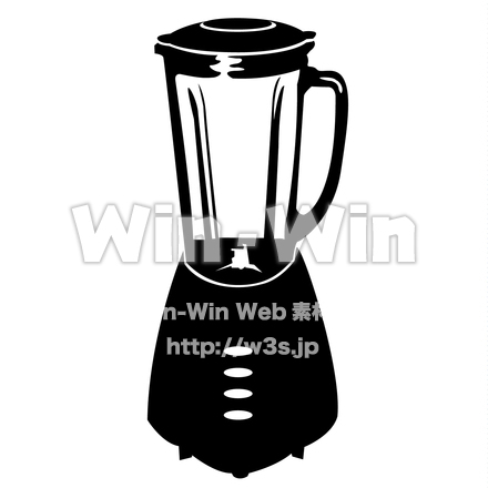 ミキサーのシルエット素材 W-019330