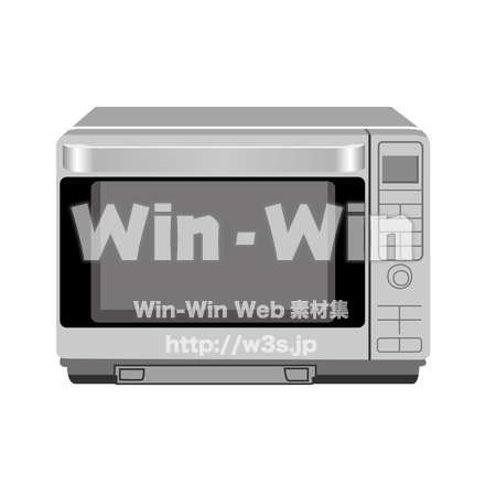 電子レンジのCG・イラスト素材 W-018417