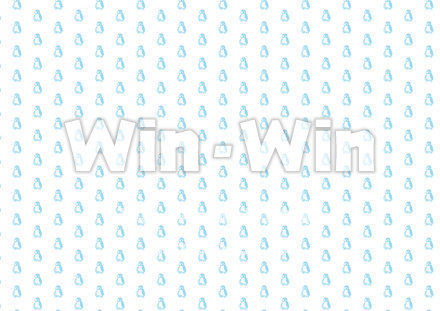 ペンギン背景パターンのCG・イラスト素材 W-019061