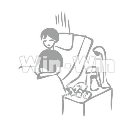 入院患者のCG・イラスト素材 W-019933