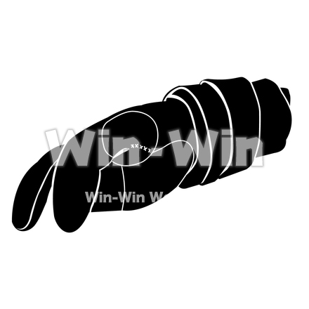 かけのシルエット素材 W-019326