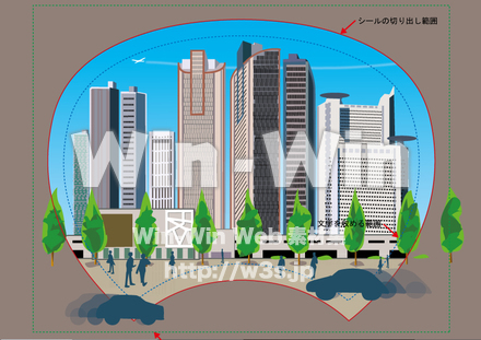 武蔵小杉　高層ビル群のCG・イラスト素材 W-019883