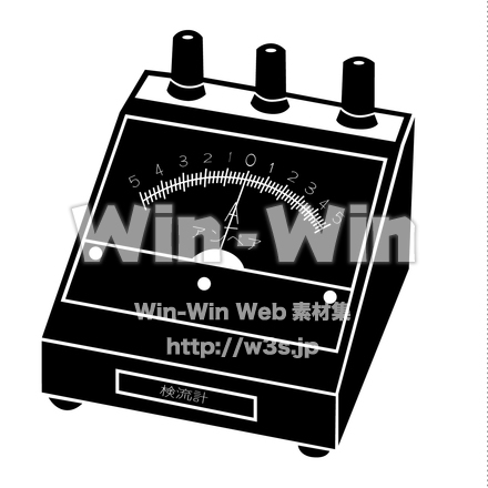 検流計のシルエット素材 W-018937