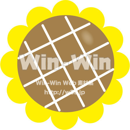 ひまわりの花のCG・イラスト素材 W-019949