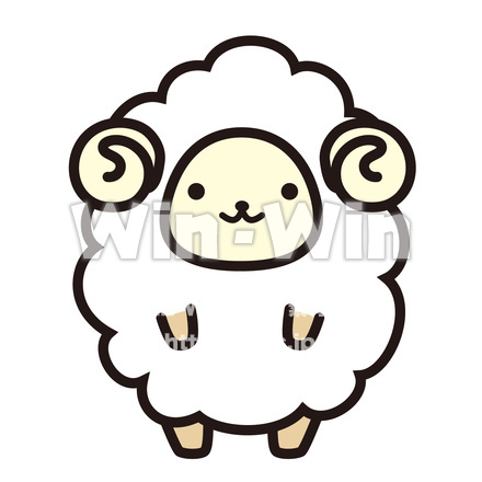 ひつじのCG・イラスト素材 W-019785