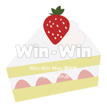 ショートケーキのCG・イラスト素材 W-018391