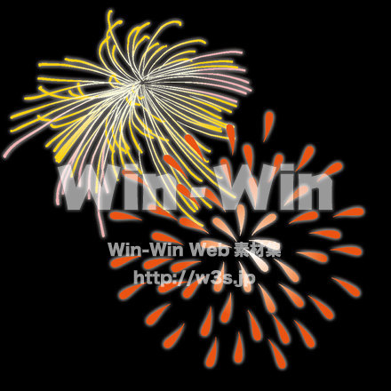 花火のイラストのCG・イラスト素材 W-018979