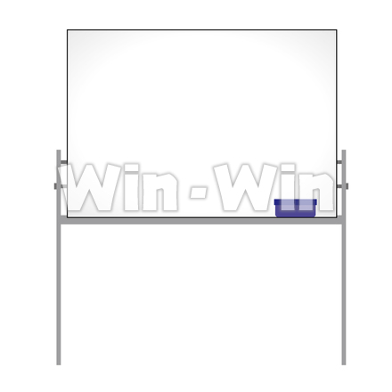 ホワイトボードのCG・イラスト素材 W-019172