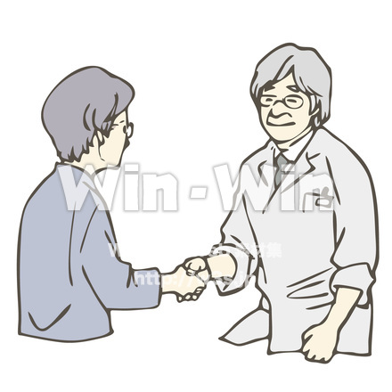 医者と患者のCG・イラスト素材 W-019936