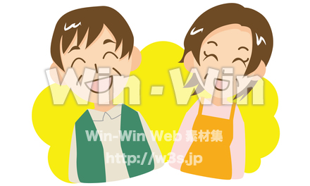 スマイルミドルのCG・イラスト素材 W-018815