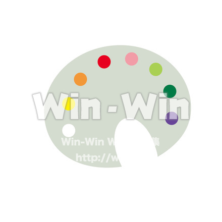 丸パレットのCG・イラスト素材 W-018986
