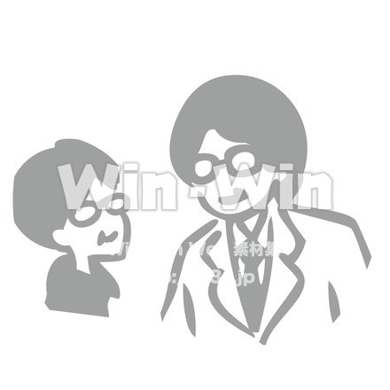 医者と患者のCG・イラスト素材 W-019929