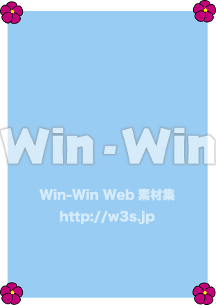 花の囲いのCG・イラスト素材 W-018773