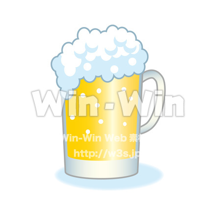 ビールジョッキのCG・イラスト素材 W-019117
