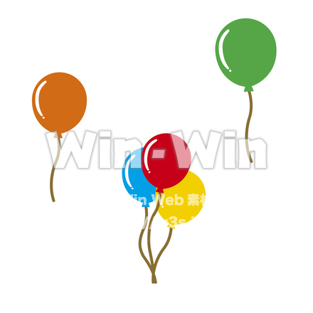 ふうせんのCG・イラスト素材 W-019746