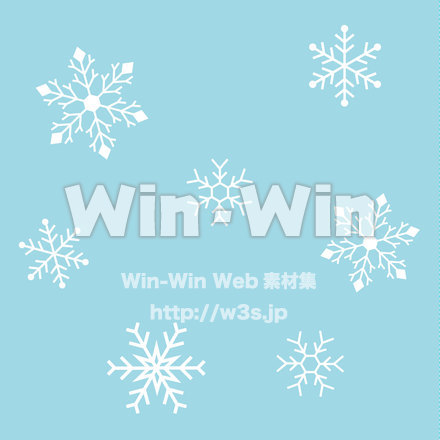 雪の結晶のCG・イラスト素材 W-019520