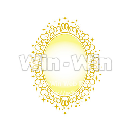 飾り枠のCG・イラスト素材 W-018674