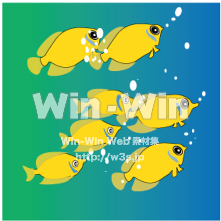 コガネヤッコのCG・イラスト素材 W-019260