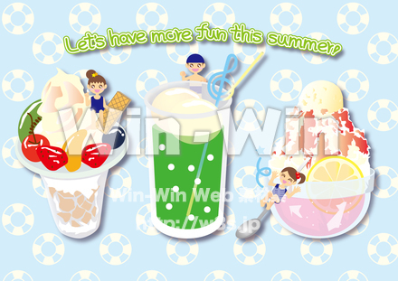 たのしい夏の思い出のCG・イラスト素材 W-019962