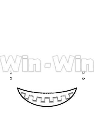 お面の口のCG・イラスト素材 W-019463