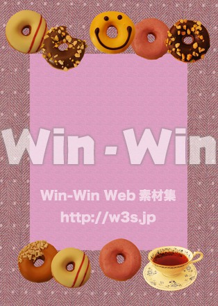 ドーナツフレームの写真素材 W-018458