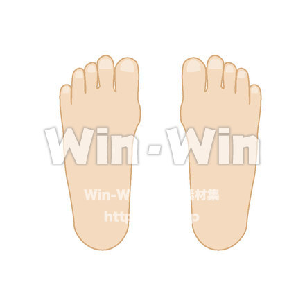 足のイラストのCG・イラスト素材 W-018503