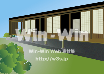 縁側の風景のCG・イラスト素材 W-019167
