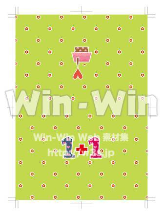 招待状外面のCG・イラスト素材 W-018734