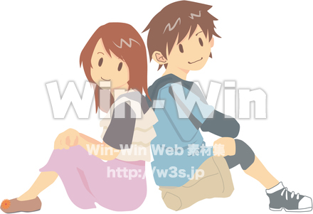 少年少女のCG・イラスト素材 W-018258